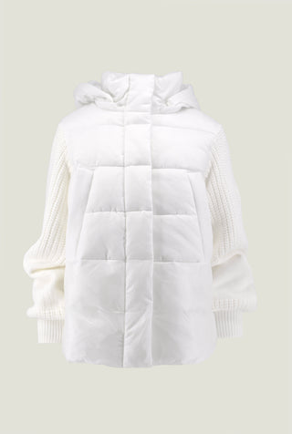Piumino BANDOLERO manica lunga maglia con cappuccio stacc. Più inserto nylon con ts più zip
