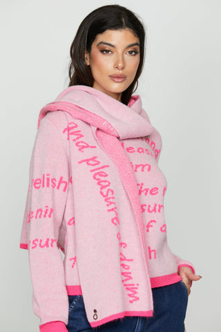 Sciarpa VALONIA con jacquard logo