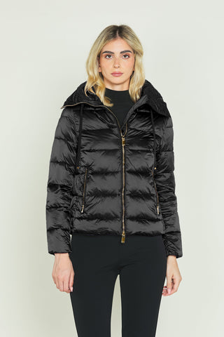 Piumino PROXIMA_CENTAURI in raso manica lunga con cappuccio più coulisse