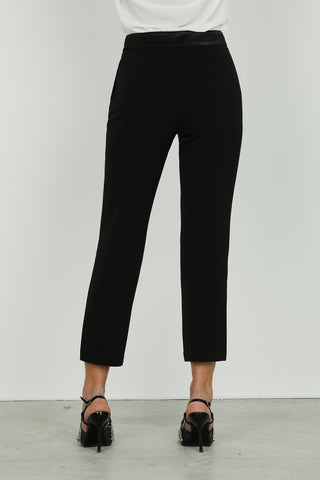 Panta NANTES_B vita alta con ts.capri baschina raso