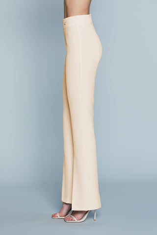 Pantalone PIETRES Vita Alta con Spacchi Dav.Zip Retro