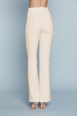 Pantalone PIETRES Vita Alta con Spacchi Dav.Zip Retro