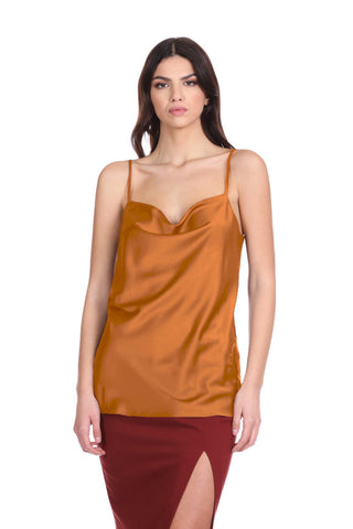 Top UJJED con inserto pizzo più ricamo logo
