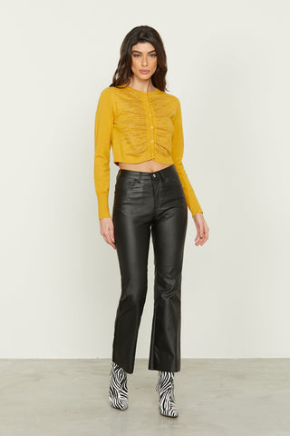 Cardigan EGLE ml/ con arricci più strass