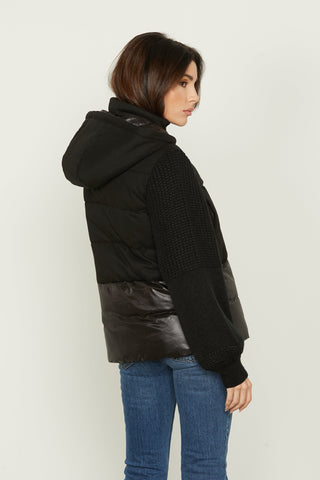 Piumino BANDOLERO manica lunga maglia con cappuccio stacc. Più inserto nylon con ts più zip
