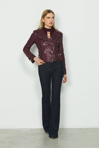 Jeans HARBADAM_A vita alta zampa 5 tasche denim