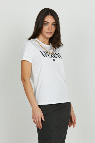 T-shirt OLIM mezza manicacon catena logo