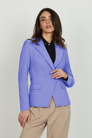 Giacca BELSA manica lunga doppio petto con tasche più patte