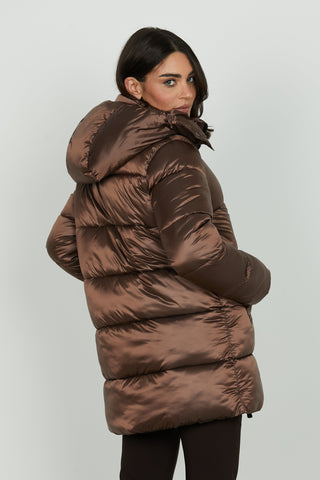 Piumino ARGANIAN manica lunga con polsi costina più cappuccio stacc. Più zip più tasche