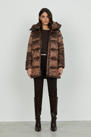 Piumino ARGANIAN manica lunga con polsi costina più cappuccio stacc. Più zip più tasche