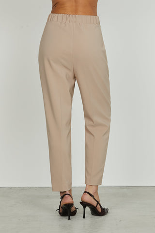 Panta DUXI vita alta con elastico più passanti con ts francesi più pieghe