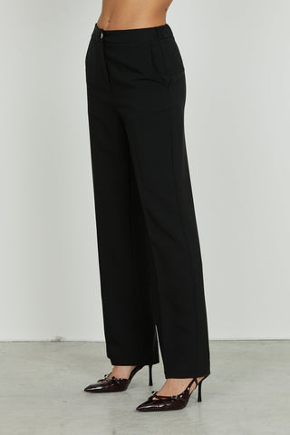 Panta CASTELLA_C vita alta con elastico più tasche francesi