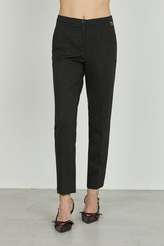 Panta ORIONE vita alta con tasche francesi più filetto