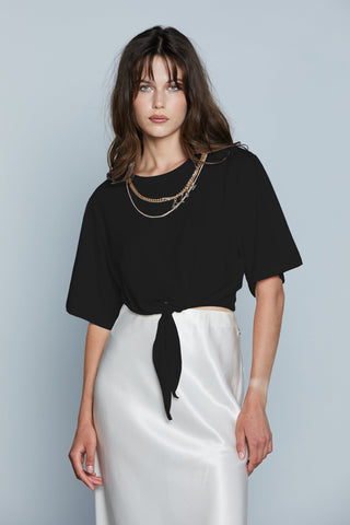 T-Shirt BADALONA Corta M/M con Collana Logo più Nodo