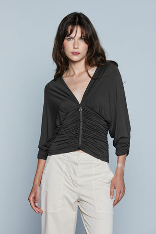 T-Shirt GUADALAJARA M/M Pipistrello con Arricci Sc.V con Fettuccia più Pieghe