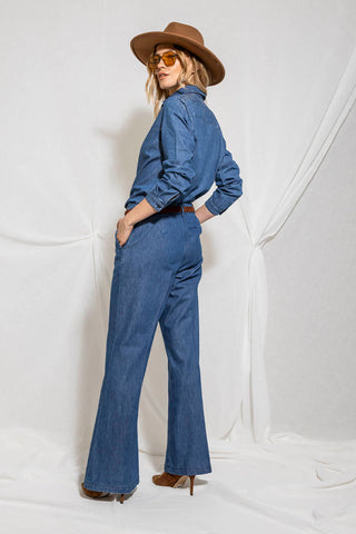 Jeans KRISTEN_21 Vita Media Chino Flaire Fit Denim