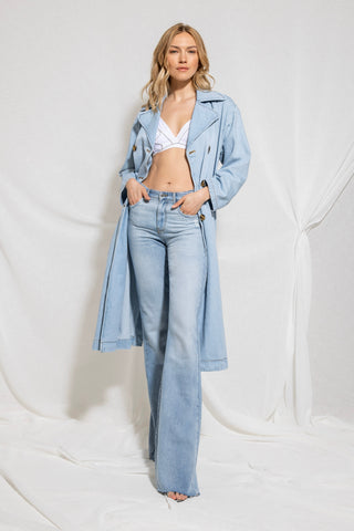 Jeans SCHIFFER_26 Vita Media con Appl.Strass Bustino 5 Ts Flaire Fit Denim