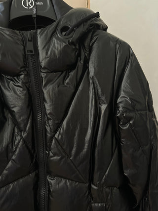 Piumino KILGOREV manica lunga con cappuccio più coulisse più zip a contrasto