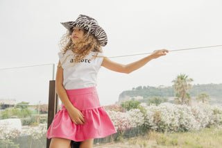 T-shirt MASAE senza maniche con stampa più spalline più catene