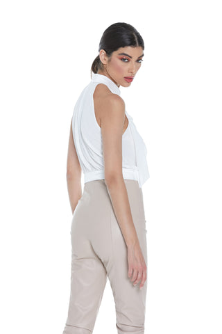 Camicia CASTULA top corto con gale