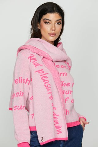 Sciarpa VALONIA con jacquard logo