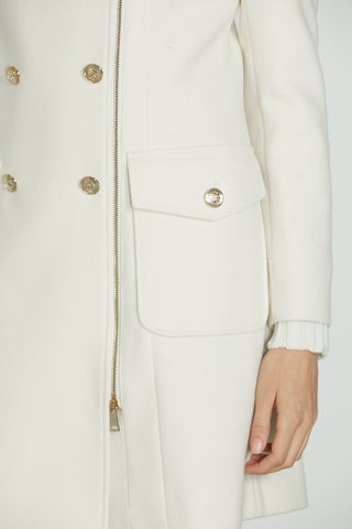 Cappotto CISEI_A M/L Doppio Petto C/Zip+Bottoni+Tasche Panno