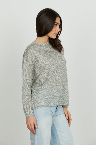 Maglia TEMPOREM manica lunga fantasia animalier