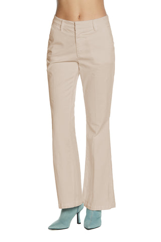 Panta KRISTEN_1 vita media chino flaire fit gabardine