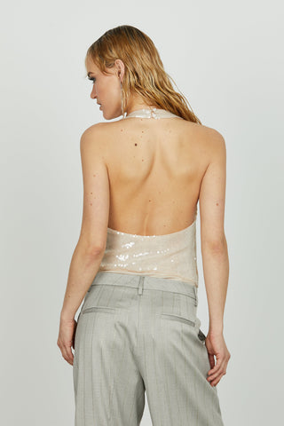 Body BELEN incrociato full paillettes