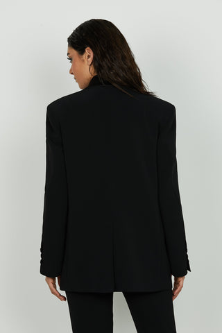 Giacca VIOLERA manica lunga doppio petto più patte più bottoni più revers raso