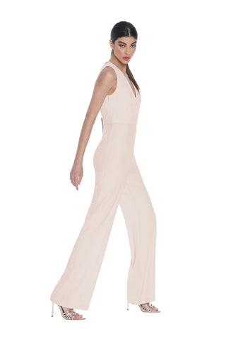 Tuta ALCHIBA vita alta più apertura davanti con catena strass