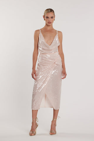 Top STUART incrocio retro full paillettes
