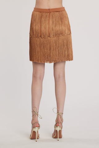 Gonna BONAVENTURA corta con frange più catena