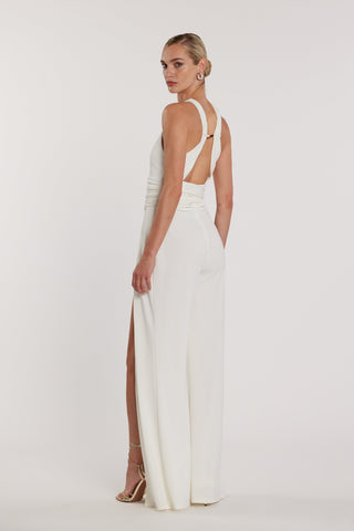 Tuta PONKY_A vita alta più cintura più Pantalonelone a zampa con spacchi più accessorio