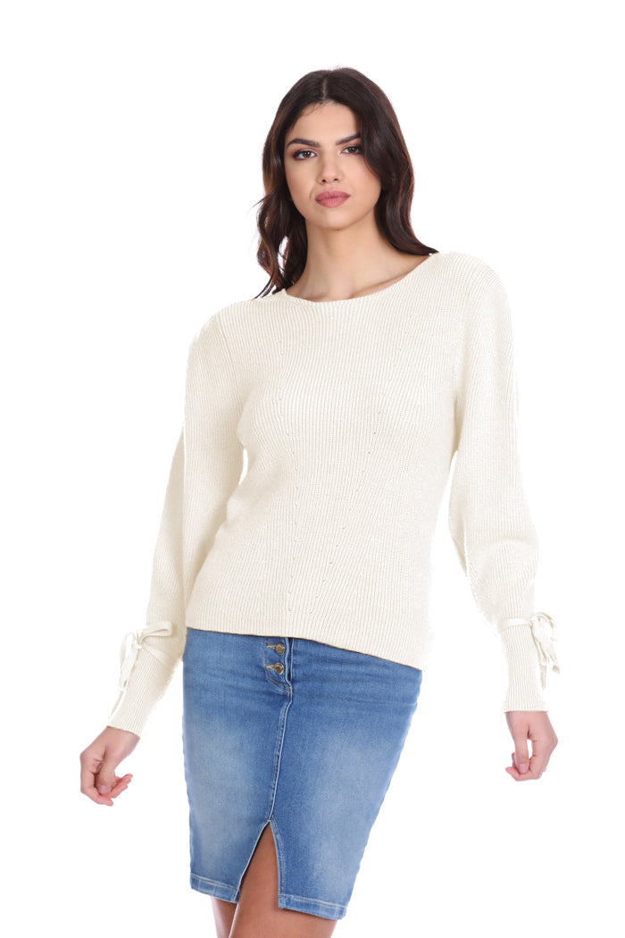 Maglia HERNIS manica lunga con laccetti effetto spallina