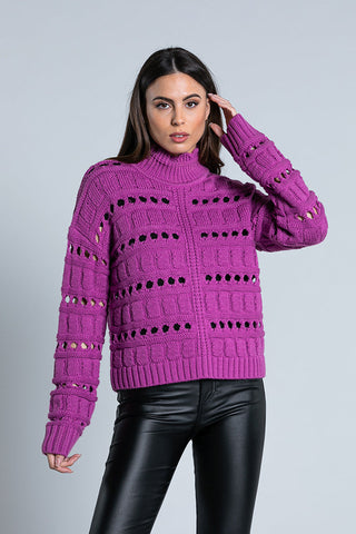 Maglia REGINA manica lunga collo vulcano