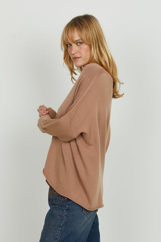 Maglia DAULAGI manica lunga scollo v asimmetrica