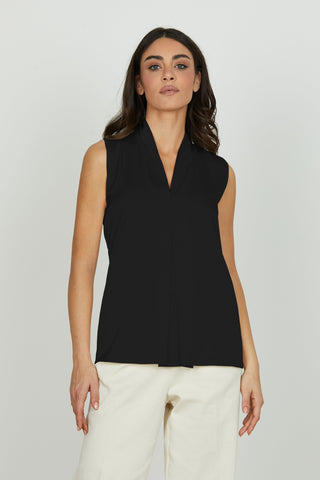 Blusa DOCEO s/m con colletto più pieghe