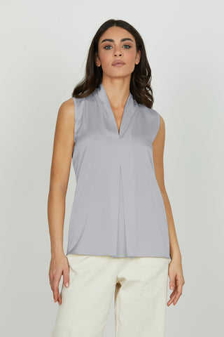 Blusa DOCEO s/m con colletto più pieghe