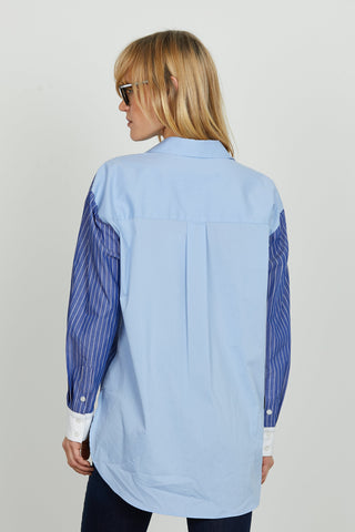 Camicia AFRODISY lunga manica lunga righe più unito