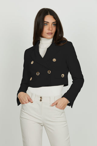 Giacca GAEL corta manica lungadoppio petto con patte