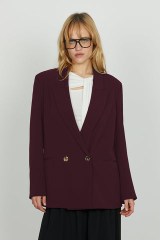 Giacca OTTAVIAM lunga manica lunga doppio petto con tasche filetto