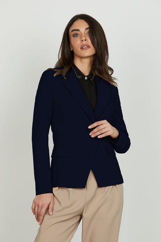 Giacca BELSA manica lunga doppio petto con tasche più patte