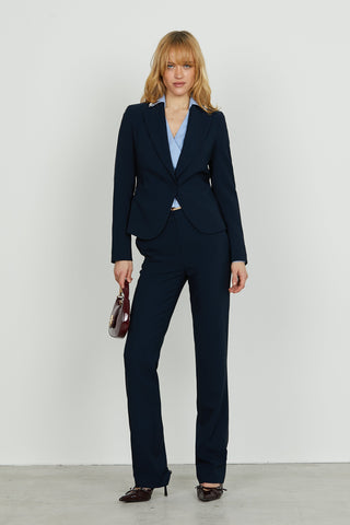 Giacca ROSALBA manica lunga 1 bottone con tasche filetto