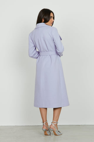 Cappotto RIMMOS_A lungo manica lunga con collo ampio più cintura