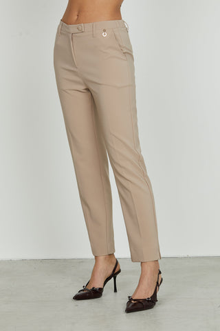 Panta OSTENDO vita alta con ts francesi più filetti più spacchetti fondo