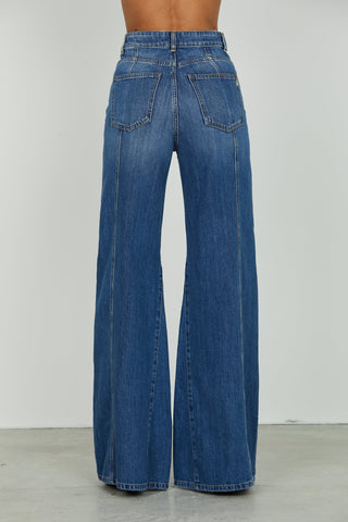 Panta DAKOTA_20 vita alta 5 ts wild fit denim blue