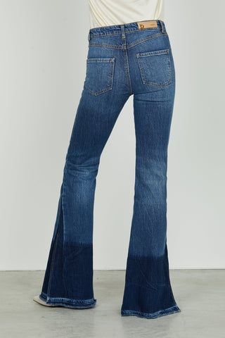 Panta SCHIFFERONE_201_snz v.media 5ts con spacco più lavaggio f.do denin blue