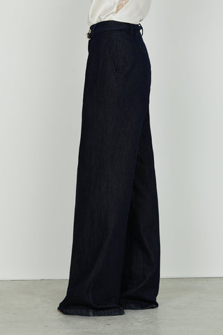 Panta ALAIN_20 v.alta con ts francesi più pinces più cint.con alamaro wild fit d.blu