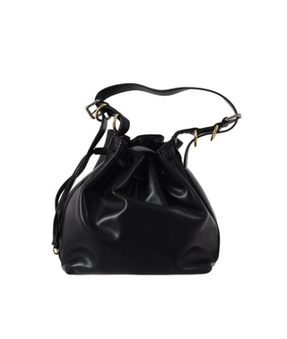 Borsa magical secchiello con culisse più manico più fibbie più logo ecopelle